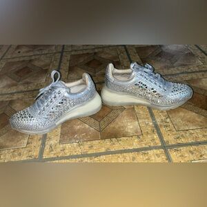 The steve maddens sparkly sneakers